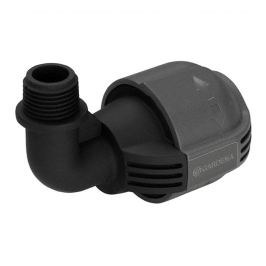 Connecteur de tuyau Gardena en L 25mm 1/2" avec technologie Quick & Easy