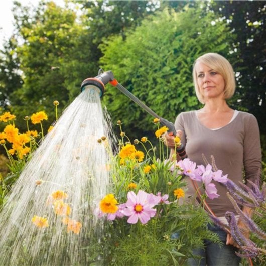 Gardena Comfort Spritzlanze mit verstellbarem Durchfluss, ergonomisch, frostgeschützt, Kunststoff Grau/Orange