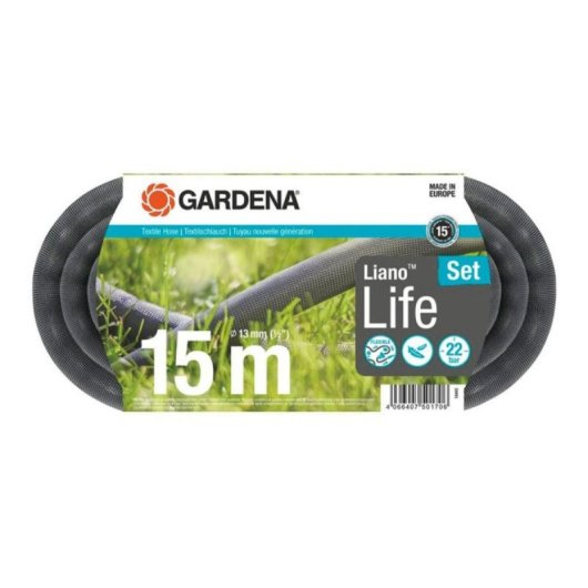 Ensemble de tuyau Gardena Liano 15 m, flexible, sans substances nocives