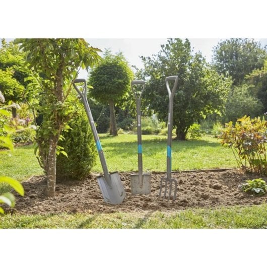Forcone Gardena NatureLine Marrone con 4 Denti in Acciaio e Manico in Plastica Nero