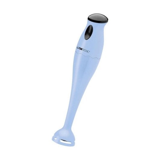 Batidora vaso 0,5L 180W azul acero inoxidable, una velocidad, jarra transparente