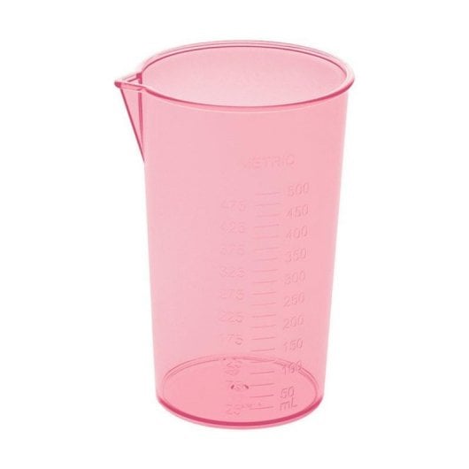 180W Stabmixer mit 0,5L transparentem Behälter und Edelstahlmesser, Rosa