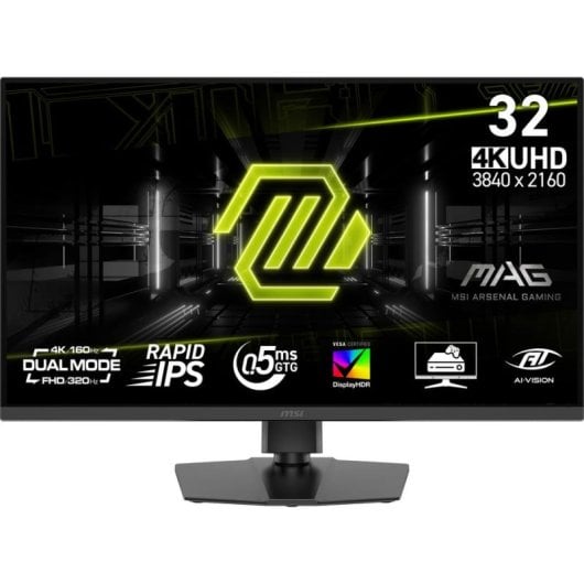 Écran PC MSI MAG 322URDF E16 31,5" Ultra HD 4K 160Hz IPS 0,5 ms HDR400 USB