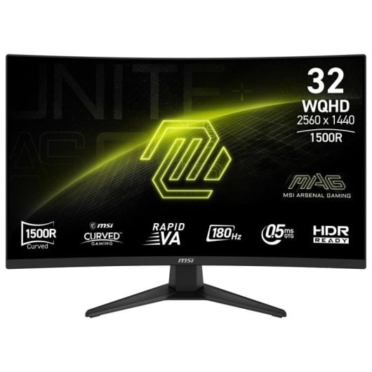 Monitor MSI MAG 321CQF E18 31,5" QHD 180Hz VA Curved 0,5ms HDR Schwarz Frameless