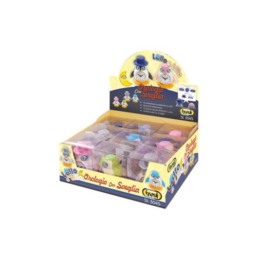 Trevi SL 3045 Analog Wecker Kinder Multicolor Batteriebetrieb AAA 100x70x110mm
