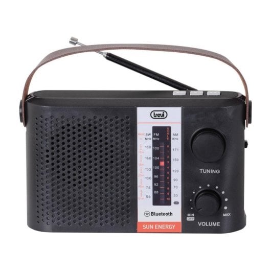 Radio Solar Portátil Bluetooth Trevi RA 7F25 BT USB MicroSD AM/FM/SO Negro 1200mAh