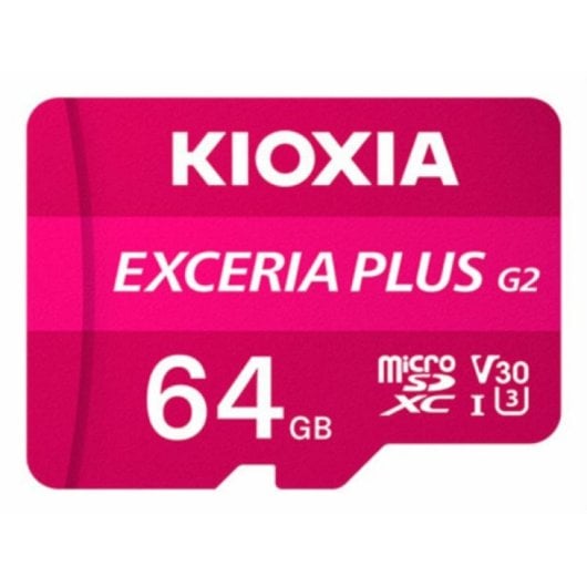 MicroSDXC 64GB UHS-I Clase 10 U3 V30 A1 100 MB/s 65 MB/s Resistente Rosa con Adaptador SD