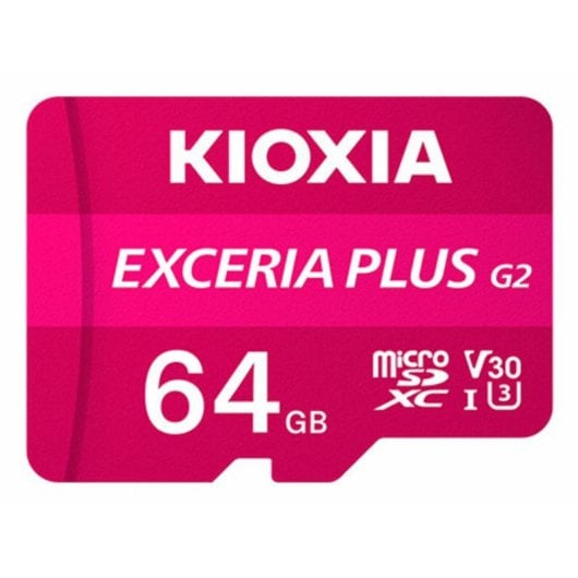 MicroSDXC 64GB UHS-I Clase 10 U3 V30 A1 100 MB/s 65 MB/s Resistente Rosa con Adaptador SD