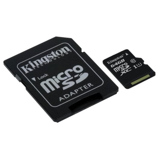 Kingston SDC10G2/64GB MicroSDXC 64GB Classe 10 UHS-I 45MB/s Resistente à Água/Choques