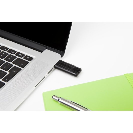 Verbatim PinStripe 128GB USB 3.2 - Noir, 128 Go, USB Type A, Design à Glissière
