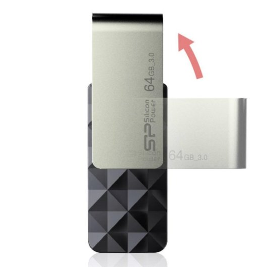 64GB USB Type A 3.2 Gen 1 (3.1 Gen 1) Noir sans Capuchon