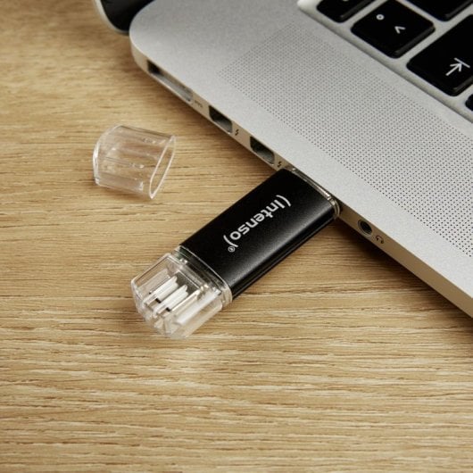 Chiavetta USB-C e USB-A 32 GB 3.2 Gen 1 70 MB/s Antracite Alluminio