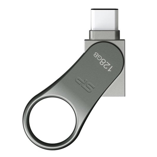 Silicon Power Mobile C80 128GB USB Type-A/Type-C 3.2 Gen1 Giratorio Titanio Resistente