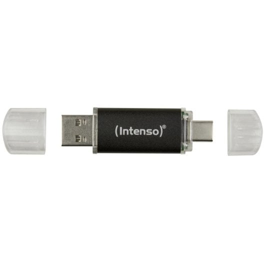 Intenso 64 GB USB 3.2 Gen 1 Typ-C & Typ-A Anthrazit Aluminium