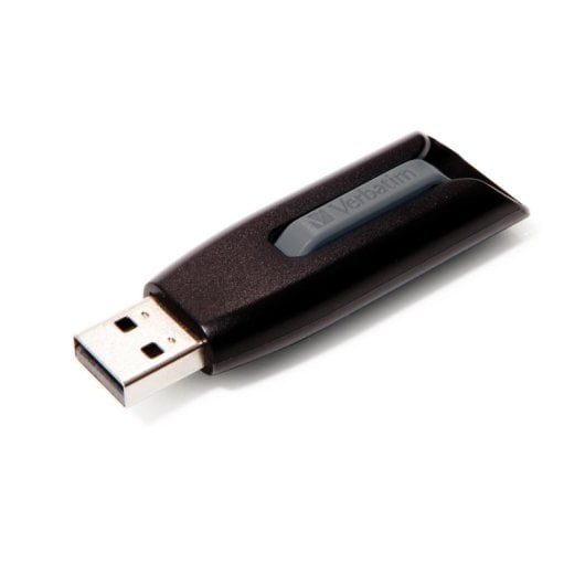 64GB USB 3.0 SuperSpeed retráctil sin tapa Negro Gris Store 'n' Go V3