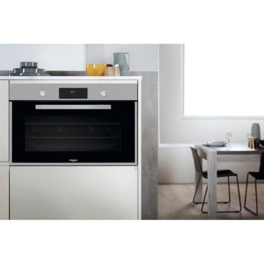 Horno eléctrico Whirlpool MSA K5V IX WH 100L Inox con convección forzada y 8 programas