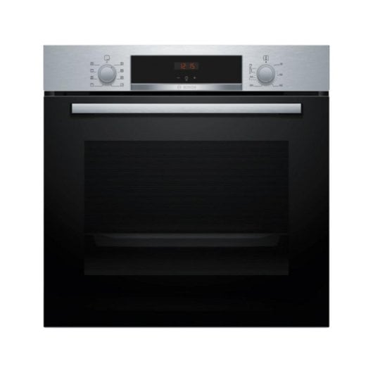 Forno elétrico Bosch HRG572ES3 71L preto com pirólise, autolimpeza hidráulica e comando rotativo