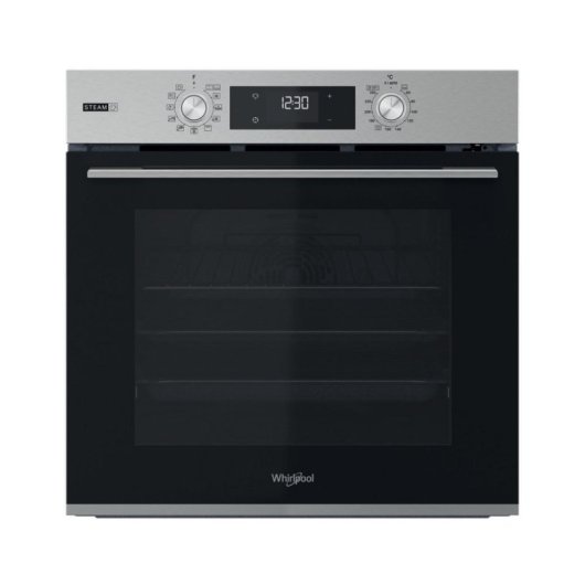 Horno eléctrico Whirlpool OMSK58RU1SX 71L Inox con autolimpieza pirolítica y vapor