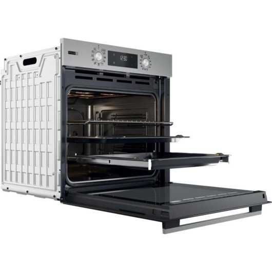 Horno eléctrico Whirlpool OMSK58RU1SX 71L Inox con autolimpieza pirolítica y vapor