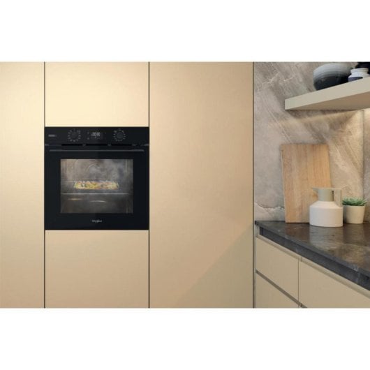 Forno elétrico Whirlpool OMSK58RU1SB 71L Preto com funções multifuncionais e autolimpeza