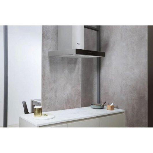 Campana extractora Whirlpool WHBS62FLTK/1 Canalizado/Recirculación 60cm LED 8 velocidades Inoxidable