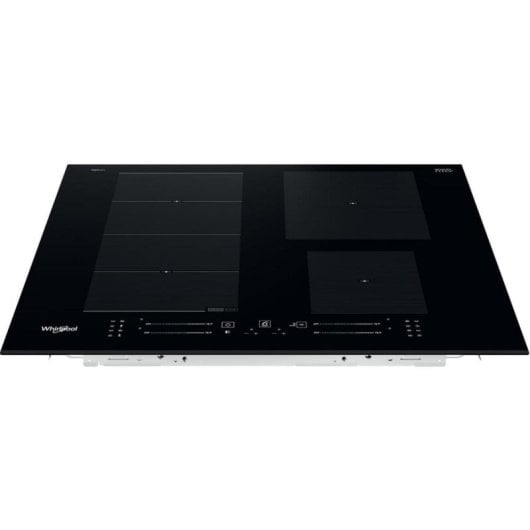 Placa de inducción Whirlpool WFS9365BF IXL 65cm negra integrada, 4 zonas flexibles, vidrio cerámico