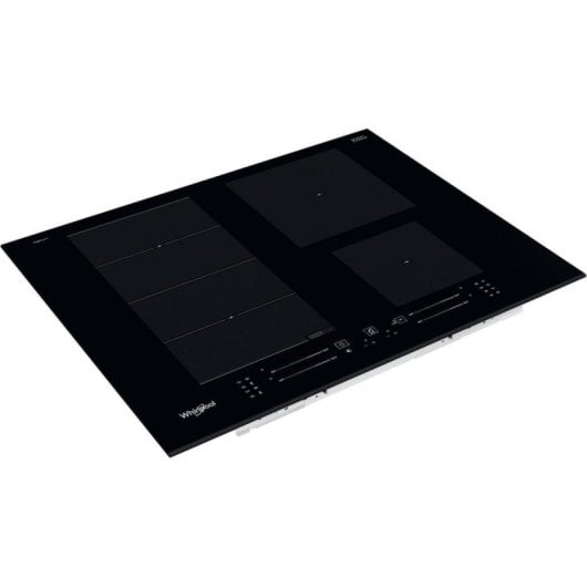Placa de inducción Whirlpool WFS9365BF IXL 65cm negra integrada, 4 zonas flexibles, vidrio cerámico