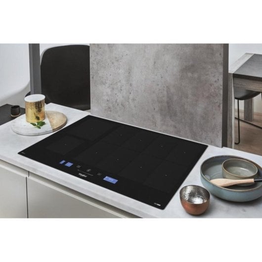 Placa de inducción Whirlpool SMP9010C/NE/IXL 86cm 10 zonas control táctil vidrio cerámico negro integrada