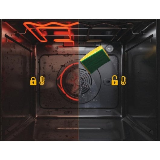 Forno elétrico Whirlpool AKZ9S8271IX 73L Inox com autolimpeza hidrolítica e pirolítica