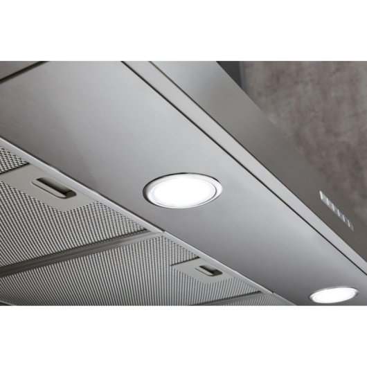 Campana extractora Whirlpool WHBS93FLEX Ducto/Recirculación 90cm Inox LED ZenMode