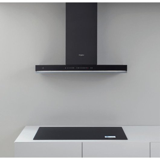 Exaustor Whirlpool WHSS 90F L T C K Recirculação 90cm ultra silencioso com LED e comando tátil