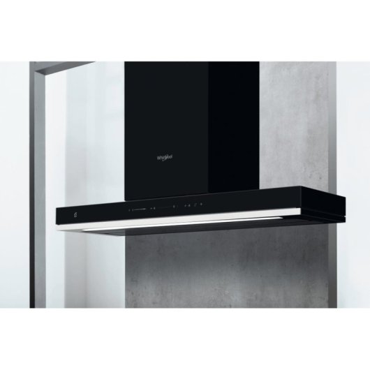 Exaustor Whirlpool WHSS 90F L T C K Recirculação 90cm ultra silencioso com LED e comando tátil