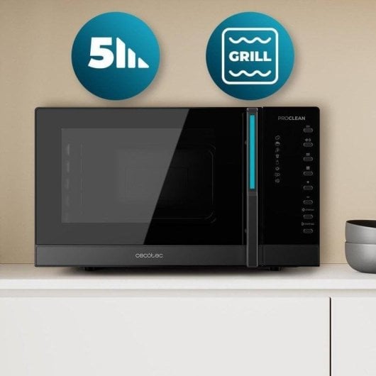 Microonde Cecotec ProClean 6120 23L 800W con Grill 1000W Touch Digitale