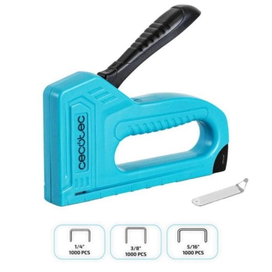 Grapadora Manual 4 en 1 con kit de 3000 grapas y quitagrapas ergonómico