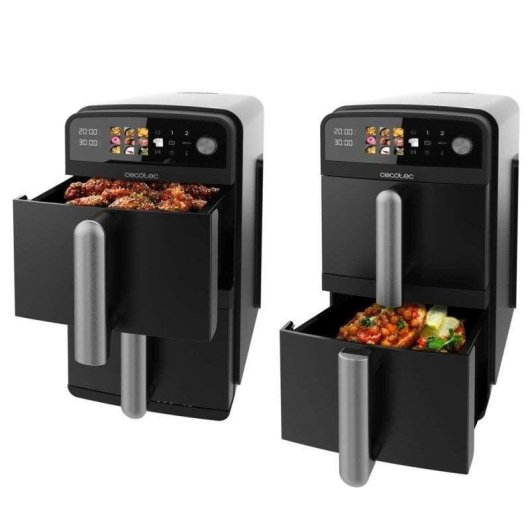 Airfryer Cecotec Cecofry DuoLevel 10000 Double Panier 10L 2400W Vertical Racks