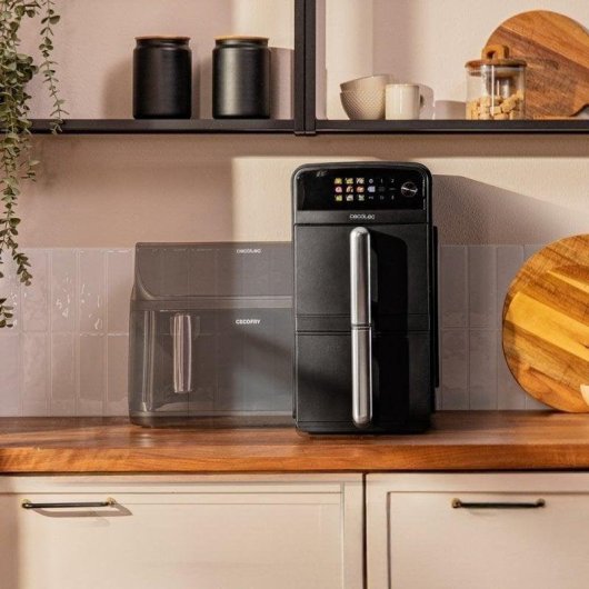 Airfryer Cecotec Cecofry DuoLevel 10000 Double Panier 10L 2400W Vertical Racks