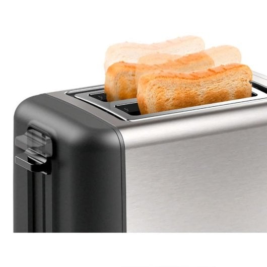 Tostapane Bosch TAT3P420 970 W Acciaio Inox 2 Fette Regolazione Doratura