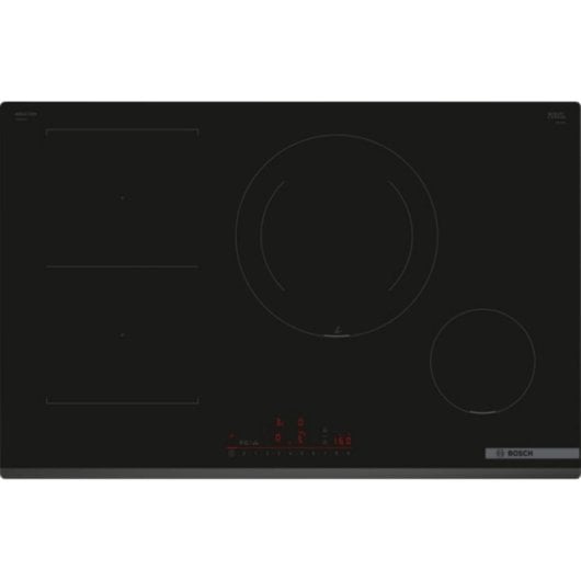 Placa Inducción Bosch Serie 6 PVS831HC1E 80 cm, 4 Zonas, Control Táctil, Home Connect, Negro