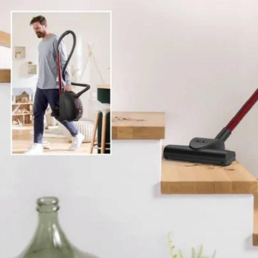 Aspirador Trenó Bosch BGB41POW1 850W HEPA 4L filtro lavável cabo automático