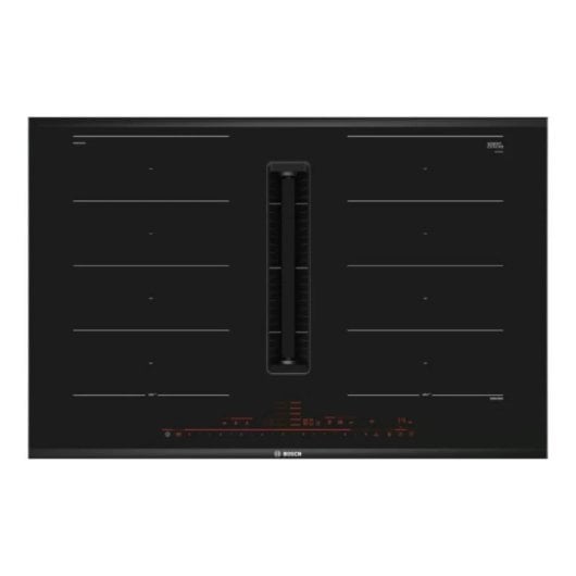 Placa inducción 80 cm Bosch Serie 8 PXX875D67E 7400W 4 zonas extracción integrada negro táctil