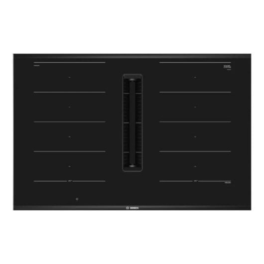 Placa inducción 80 cm Bosch Serie 8 PXX875D67E 7400W 4 zonas extracción integrada negro táctil