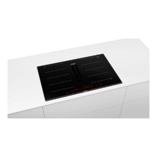 Placa inducción 80 cm Bosch Serie 8 PXX875D67E 7400W 4 zonas extracción integrada negro táctil