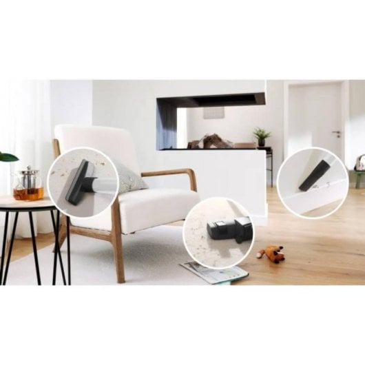 Aspirador Trenó Bosch BGB41HYG1H 600W Filtro HEPA 4L Alcance 11m Branco/Preto