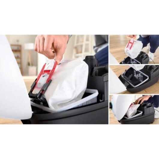 Aspirador Trenó Bosch BGB41HYG1H 600W Filtro HEPA 4L Alcance 11m Branco/Preto
