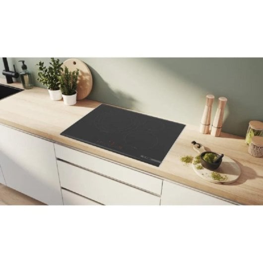 Placa de indução Bosch 3 zonas 7400W TouchConnect Vidro cerâmico preto 71 cm