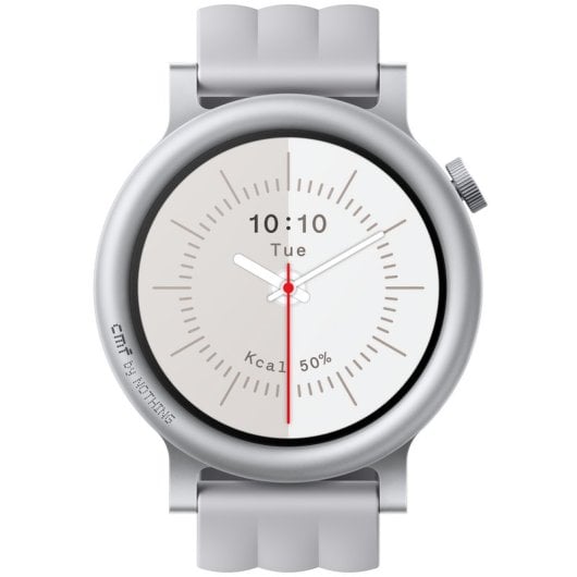 Smartwatch CMF by Nothing Watch 3 Pro Pantalla AMOLED 1.43", GPS doble banda, 13 días duración batería Gris Claro