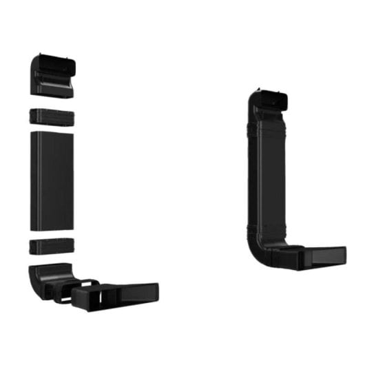 Curva Bosch Recirculação 700 mm Preta Plástico Compatível Bosch