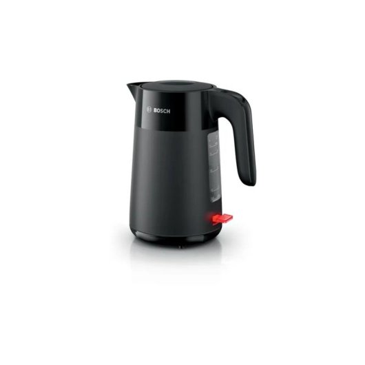 Hervidor Eléctrico 1.7L 2400W Negro Plástico, Indicador Nivel Agua, Apagado Automático