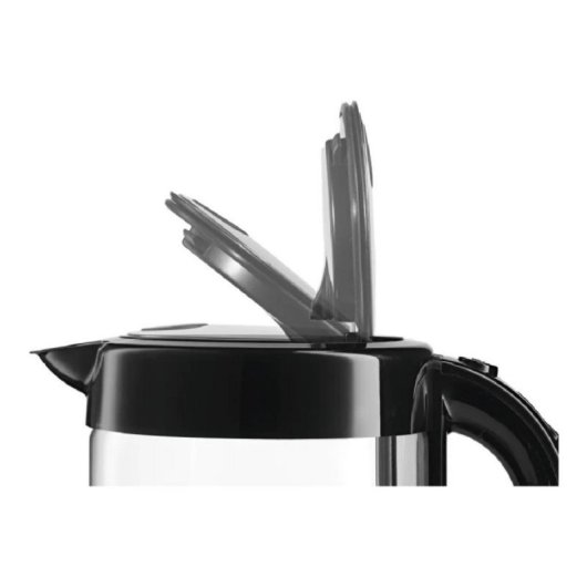 Hervidor Eléctrico Bosch TWK70B03 1.7L 2400W Vidrio Negro/Transparente Base 360°