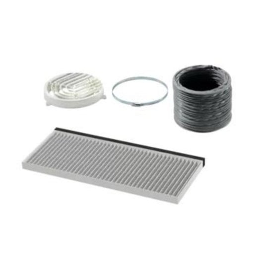 Bosch DWZ1IT1I4 4-teiliges Luftreinigungs-Kit für Dunstabzugshauben Grau Weiß